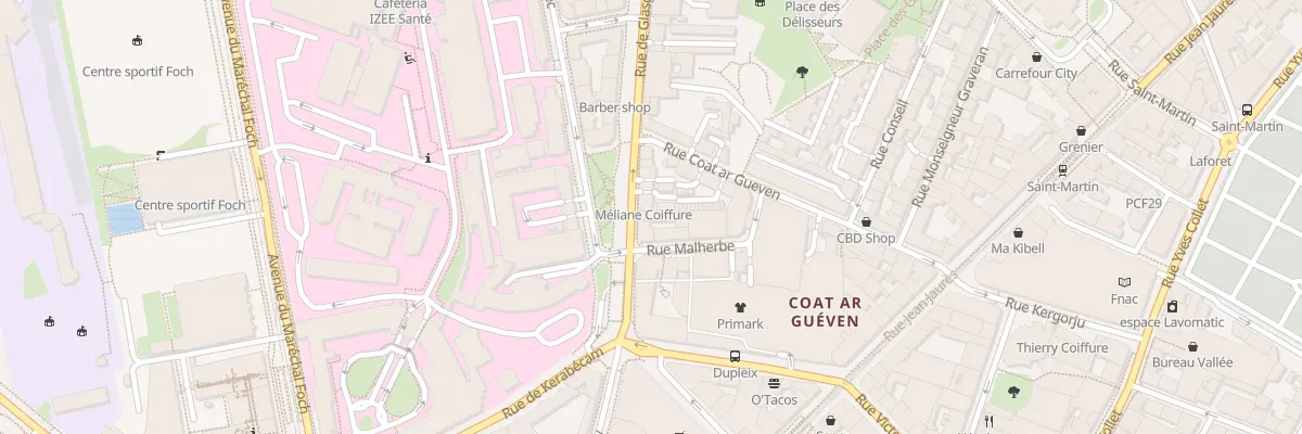 Plan du 17 Rue de Glasgow à Brest