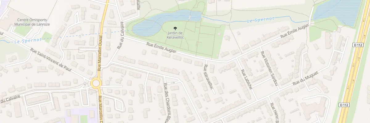 Plan du 13 Rue Emile Augier à Brest