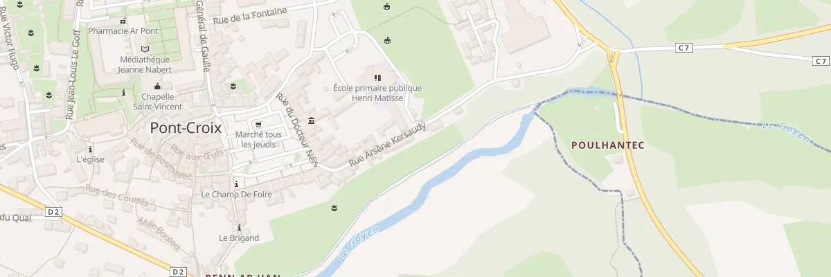Plan du 20 Rue Arsène Kersaudy à Pont-Croix