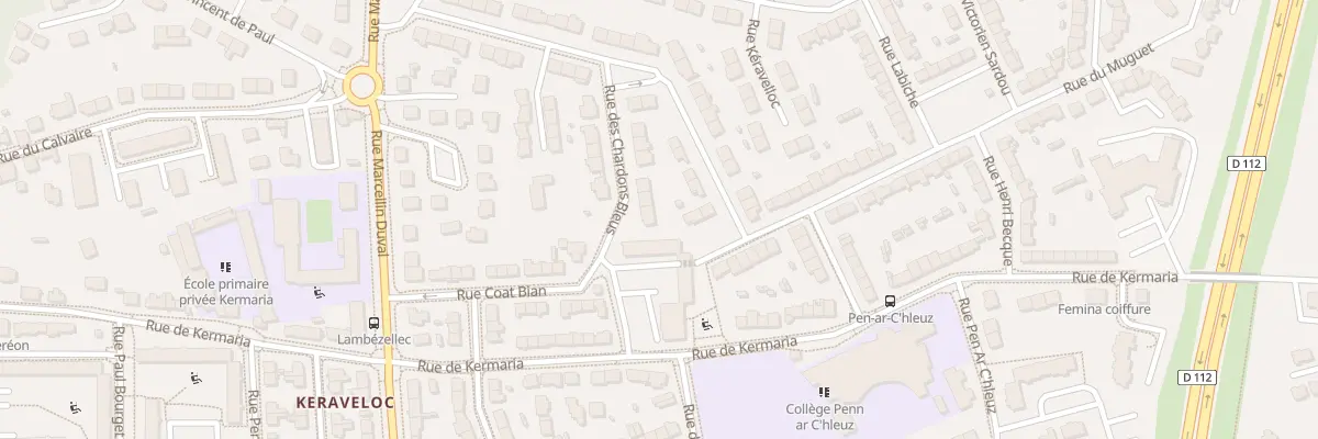 Plan du 12 Rue des Chardons Bleus à Brest