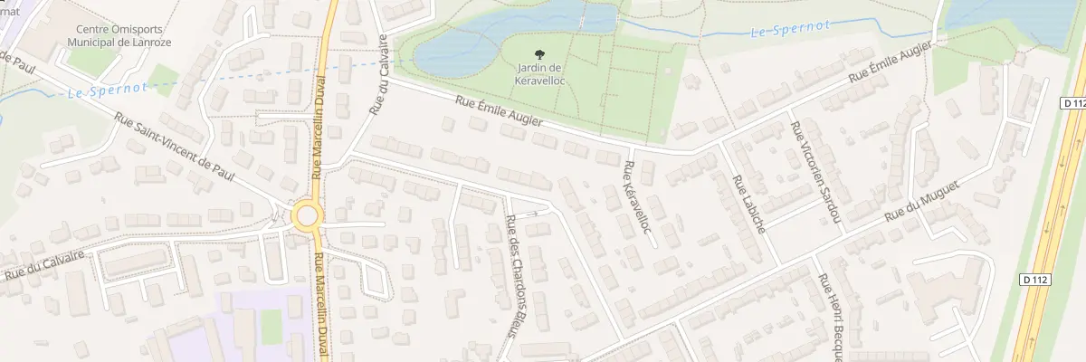 Plan du 23 Rue des Lilas à Brest