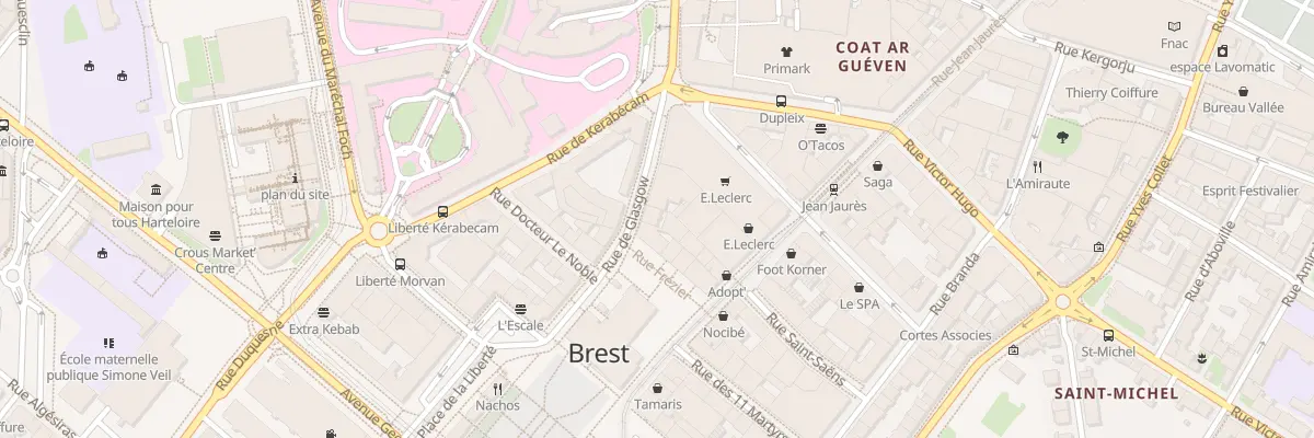 Plan du 3 Rue de Glasgow à Brest