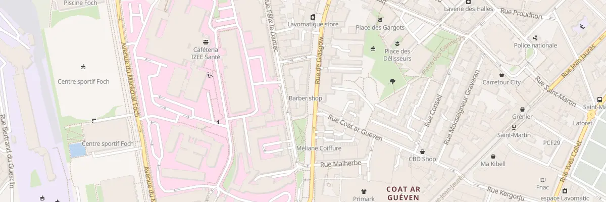 Plan du 28 Rue de Glasgow à Brest