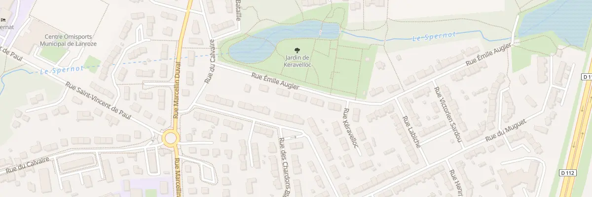 Plan du 9 Rue Emile Augier à Brest