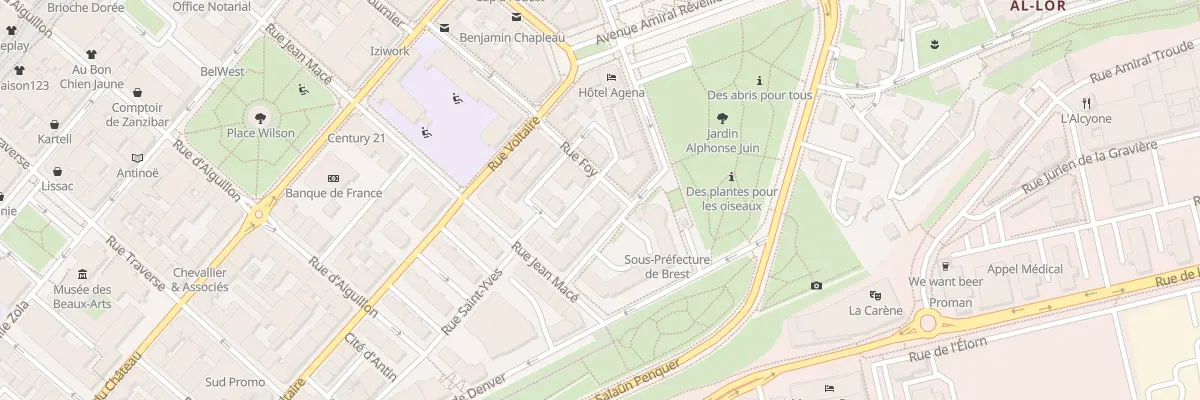 Plan du 4 Rue Foy à Brest