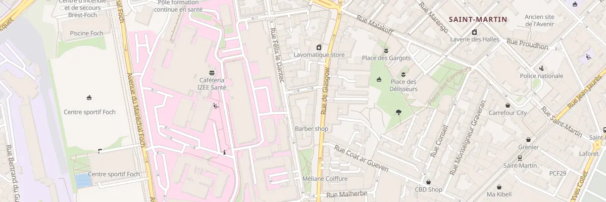 Plan du 34 Rue de Glasgow à Brest