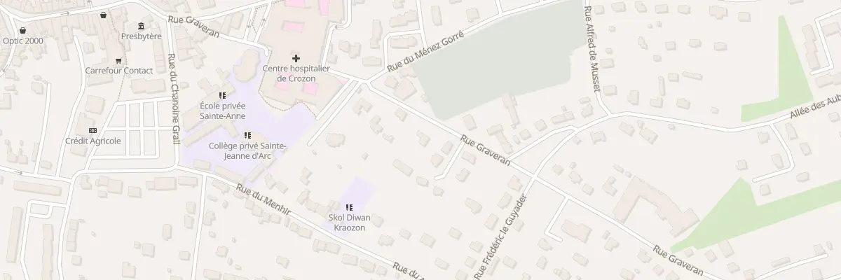 Plan du 26 Rue Graveran à Crozon