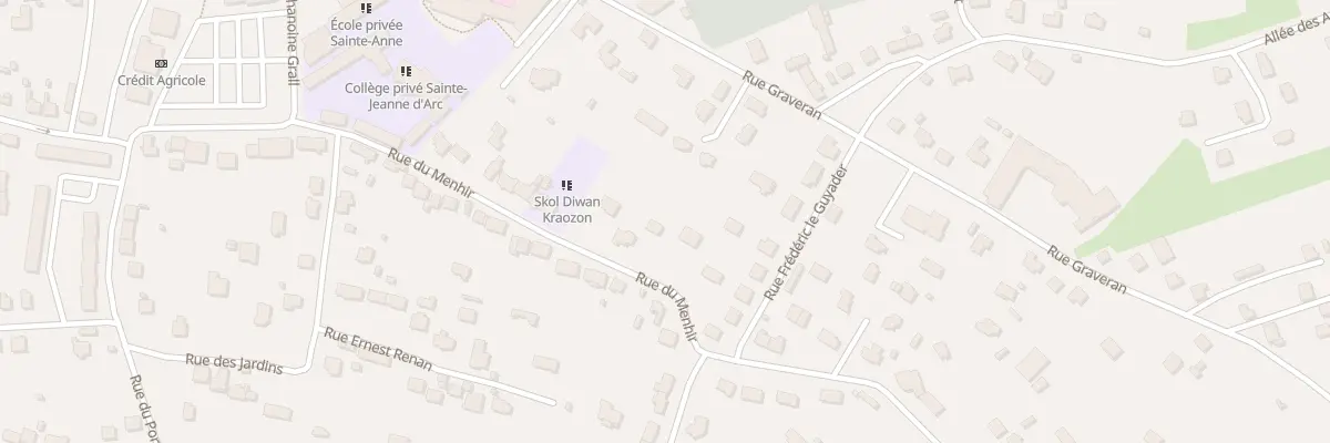Plan du 35B Rue du Menhir à Crozon