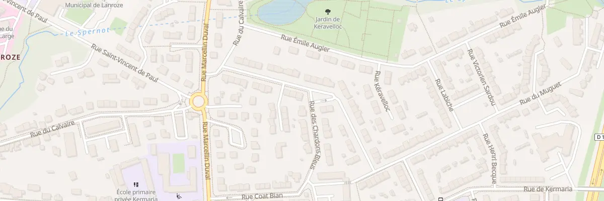Plan du 14 Rue des Lilas à Brest