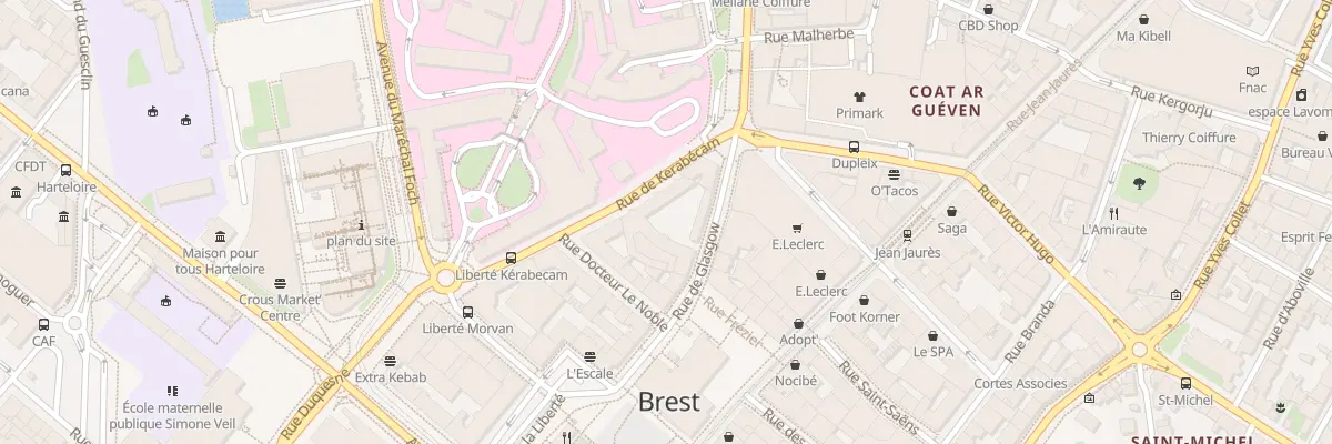 Plan du 12 Rue de Glasgow à Brest