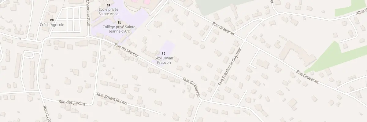 Plan du 35 Rue du Menhir à Crozon
