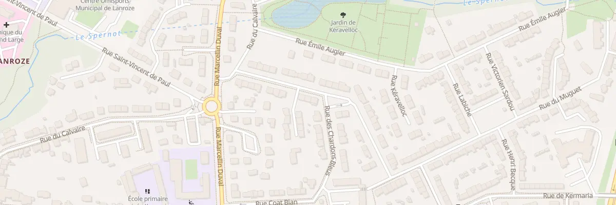 Plan du 16 Rue des Lilas à Brest