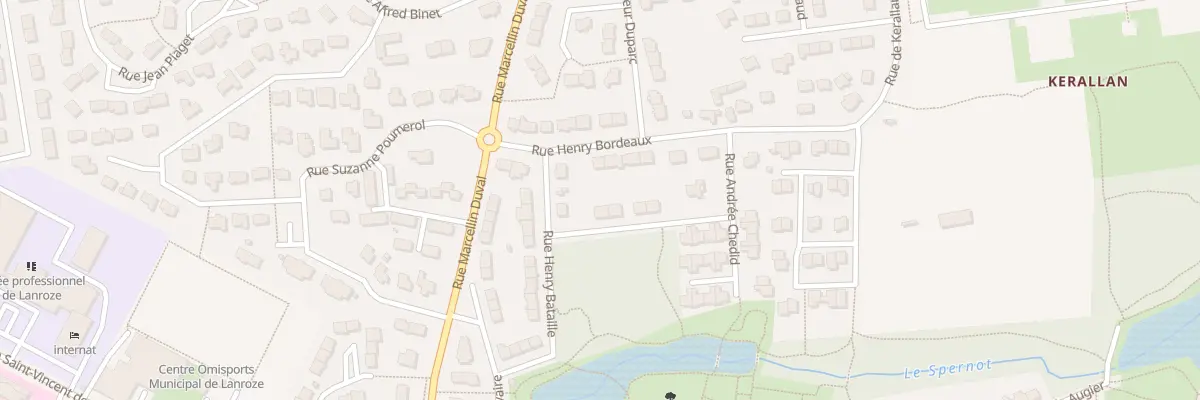 Plan du 2 Rue Roger Martin du Gard à Brest
