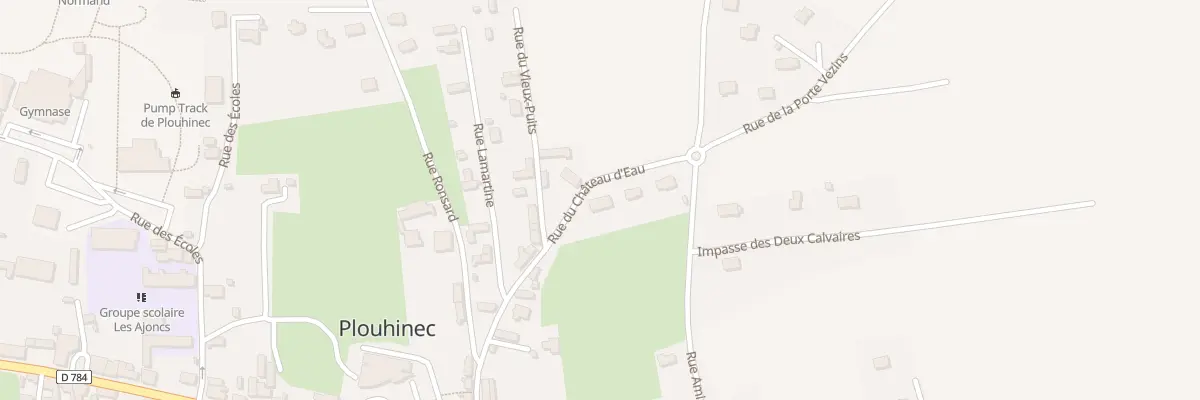 Plan du 14 Rue du Château d’Eau à Plouhinec