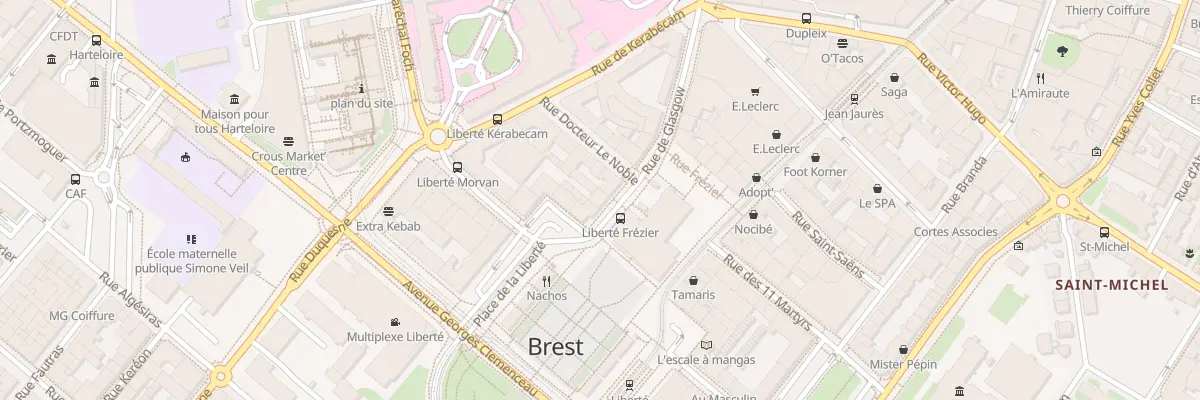 Plan du 4 Rue de Glasgow à Brest