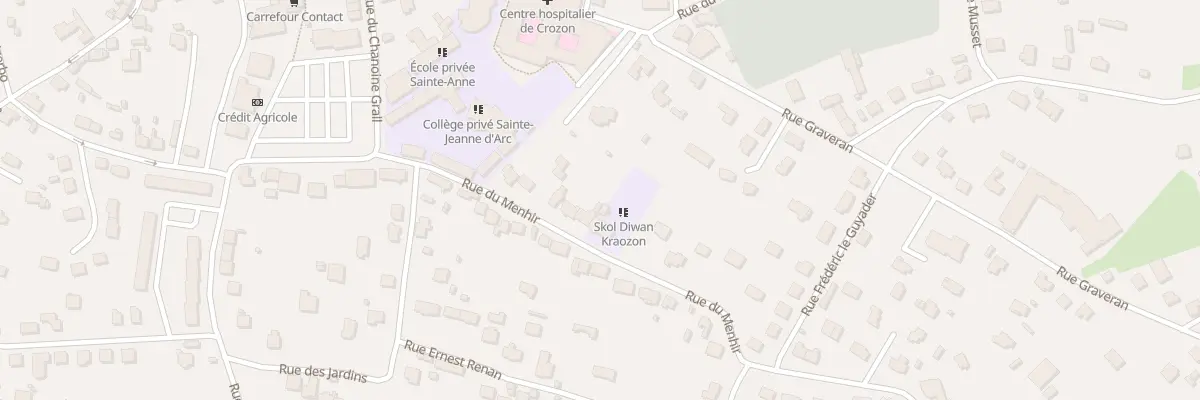 Plan du 29 Rue du Menhir à Crozon