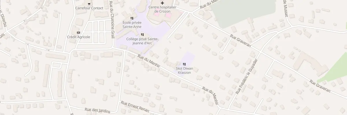 Plan du 27 Rue du Menhir à Crozon