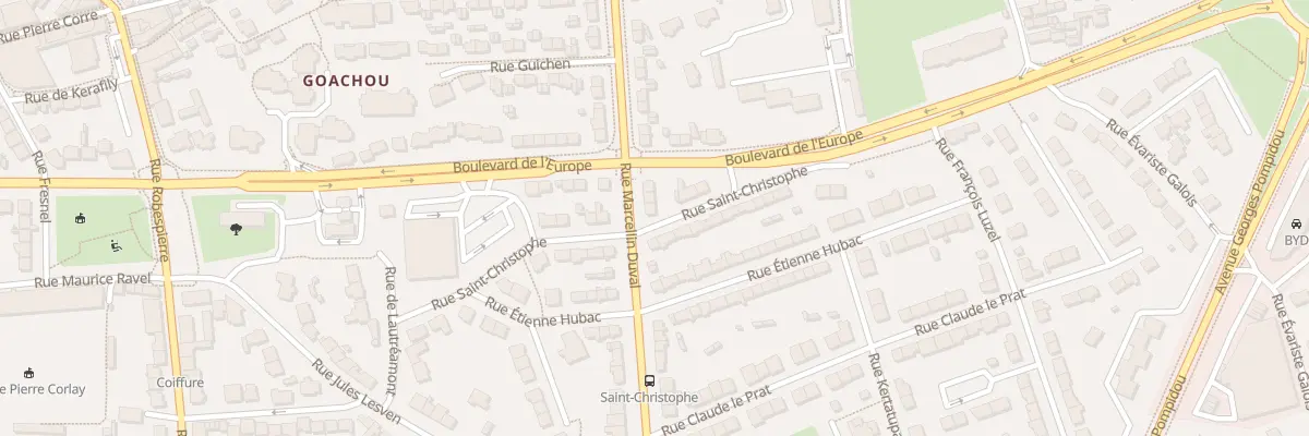 Plan du 23 Rue Marcelin Duval à Brest