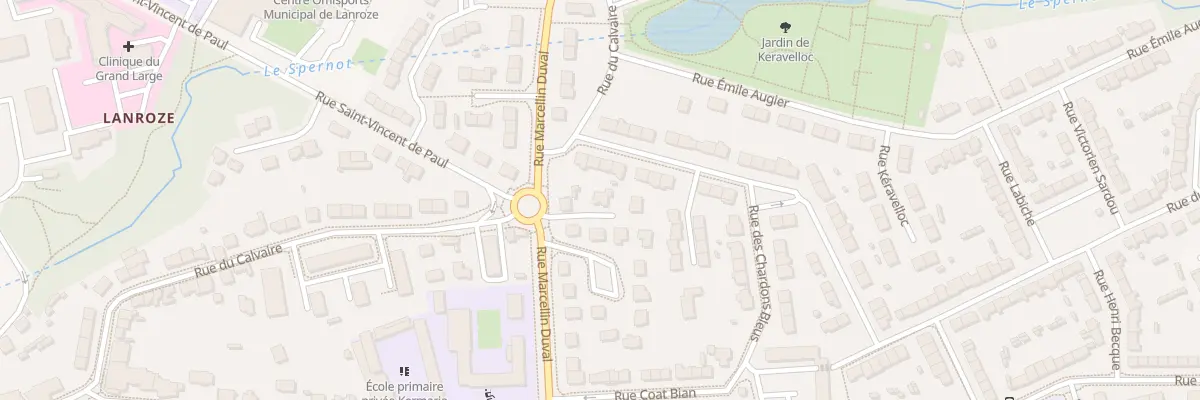 Plan du 93B Rue Marcelin Duval à Brest