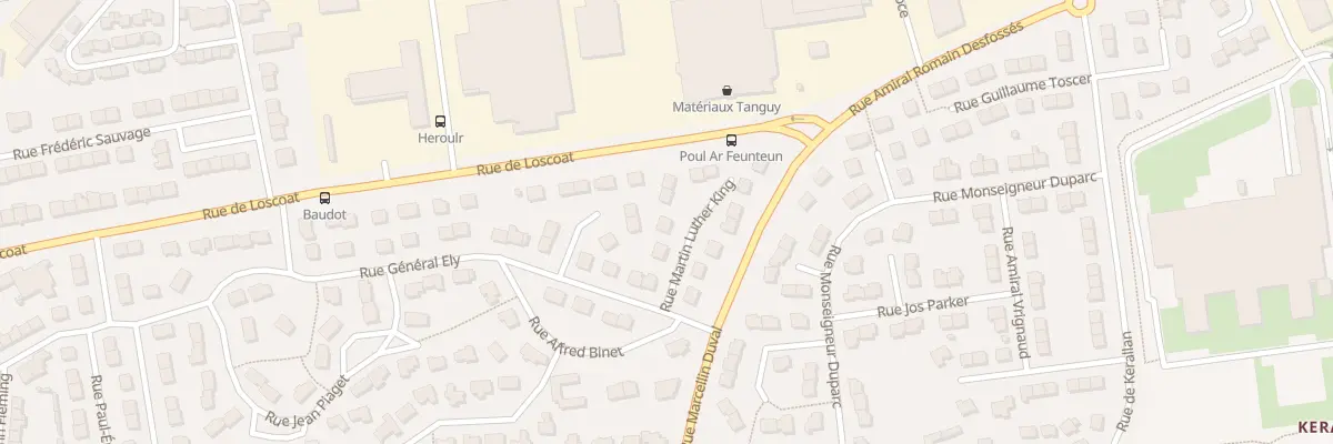 Plan du 4 Rue Martin Luther King à Brest