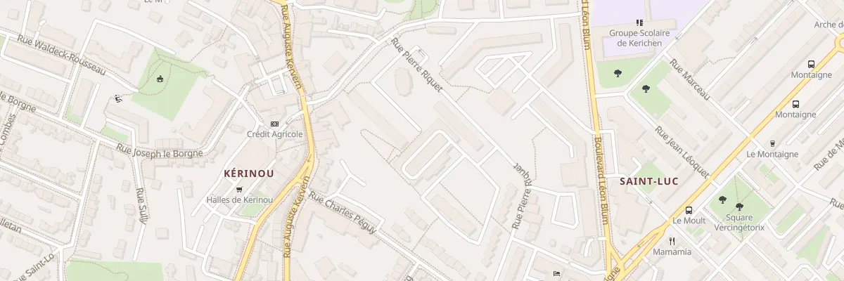 Plan du 17 Rue Robert Doisneau à Brest