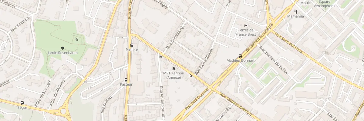 Plan du 85 Rue Mathieu Donnart à Brest