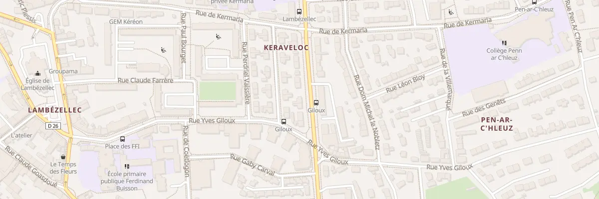 Plan du 44 Rue Marcelin Duval à Brest