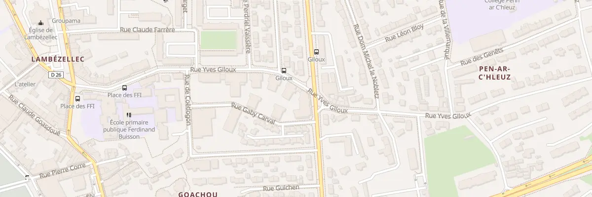 Plan du 11B Rue Yves Giloux à Brest