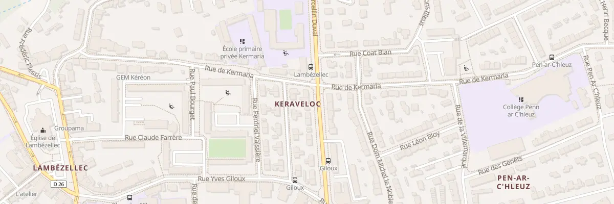 Plan du 54 Rue Marcelin Duval à Brest