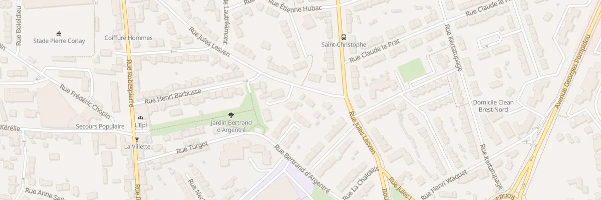 Plan du 96 Rue Jules Lesven à Brest