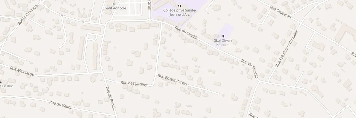 Plan du 42 Rue du Menhir à Crozon