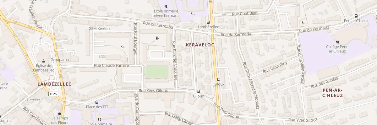 Plan du 10 Rue Gustave Toudouze à Brest