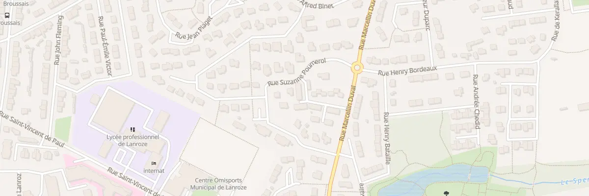 Plan du 50 Rue Madeleine Brès à Brest