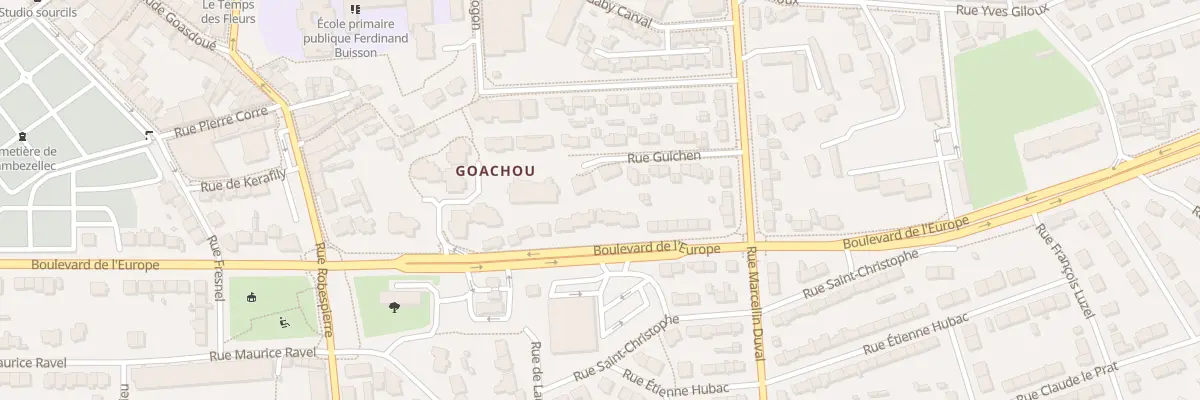 Plan du 12B Rue Guichen à Brest