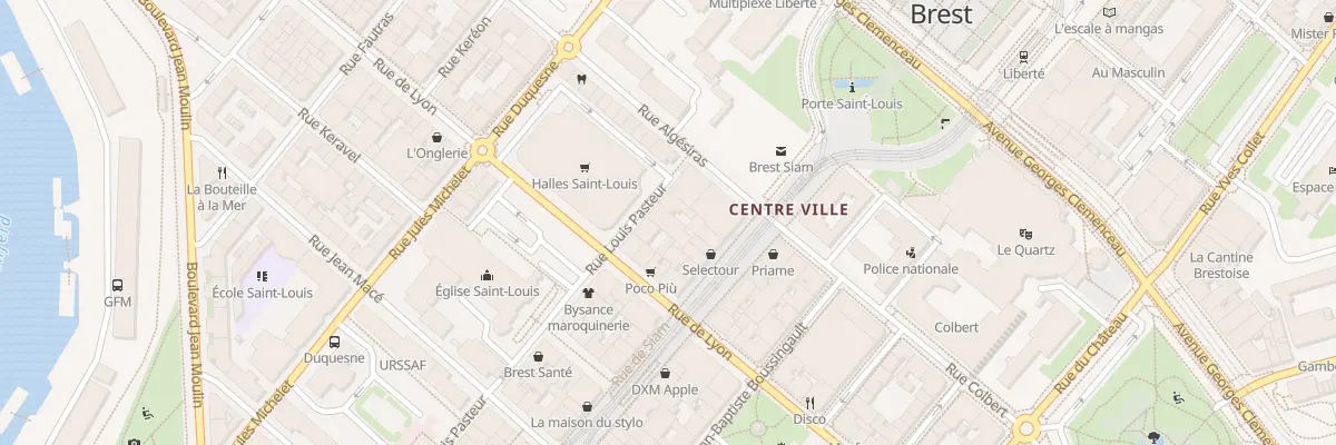 Plan du 59 Rue Louis Pasteur à Brest