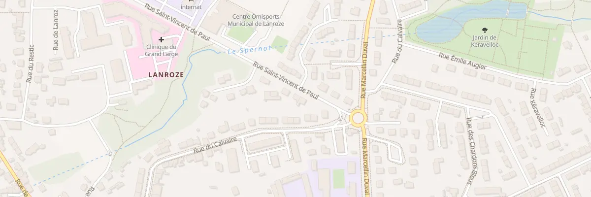 Plan du 57 Rue St-Vincent de Paul à Brest