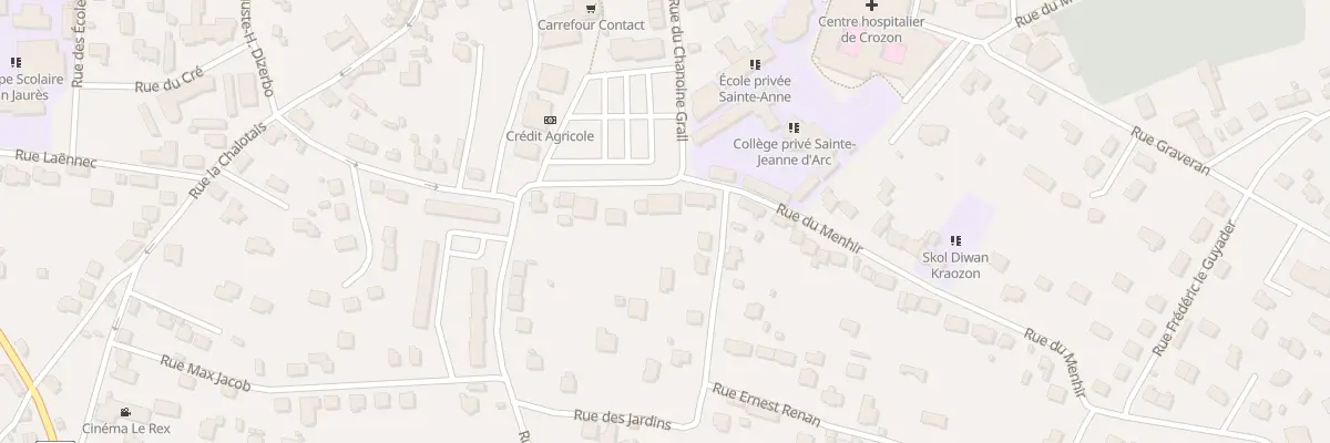Plan du 28 Rue du Menhir à Crozon