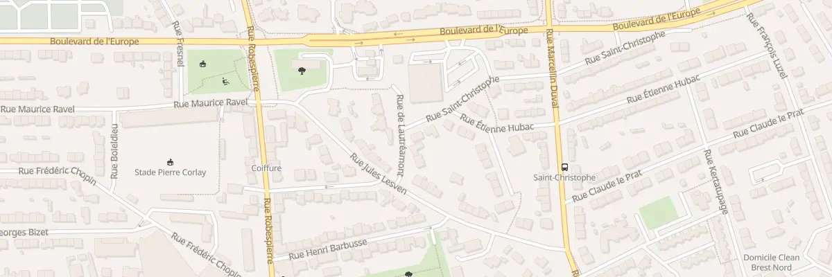 Plan du 68 Rue Saint-Christophe à Brest