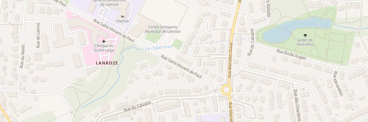 Plan du 50 Rue St-Vincent de Paul à Brest