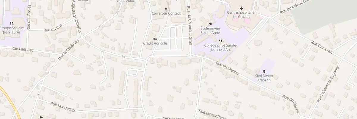 Plan du 24 Rue du Menhir à Crozon