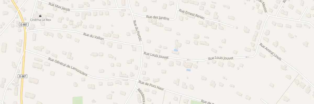 Plan du 1 Rue Louis Jouvet à Crozon