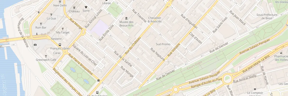 Plan du 14 Rue Neptune à Brest