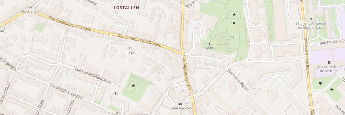 Plan du 4 Rue du Commandant Drogou à Brest