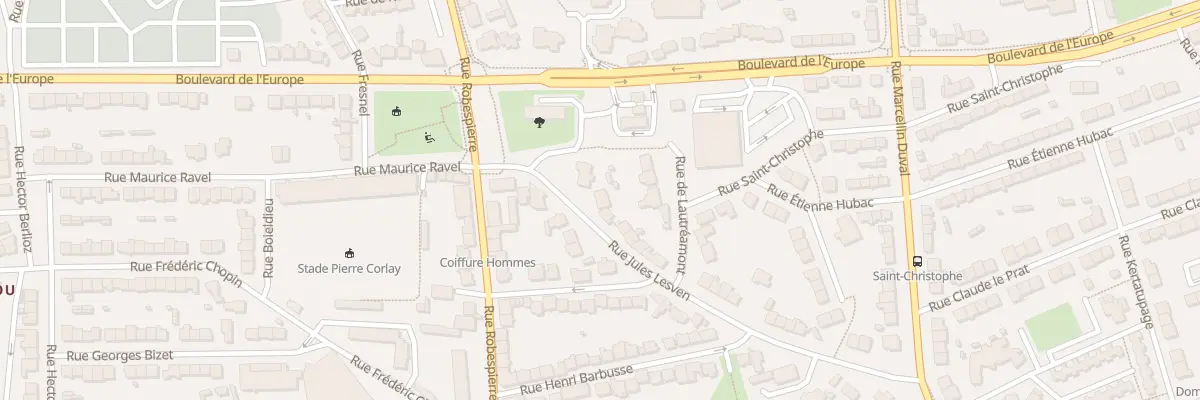 Plan du 235 Rue Jules Lesven à Brest