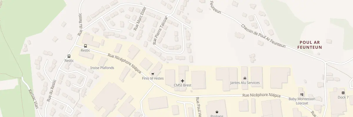 Plan du 21 Rue Pierre Talcoat à Brest