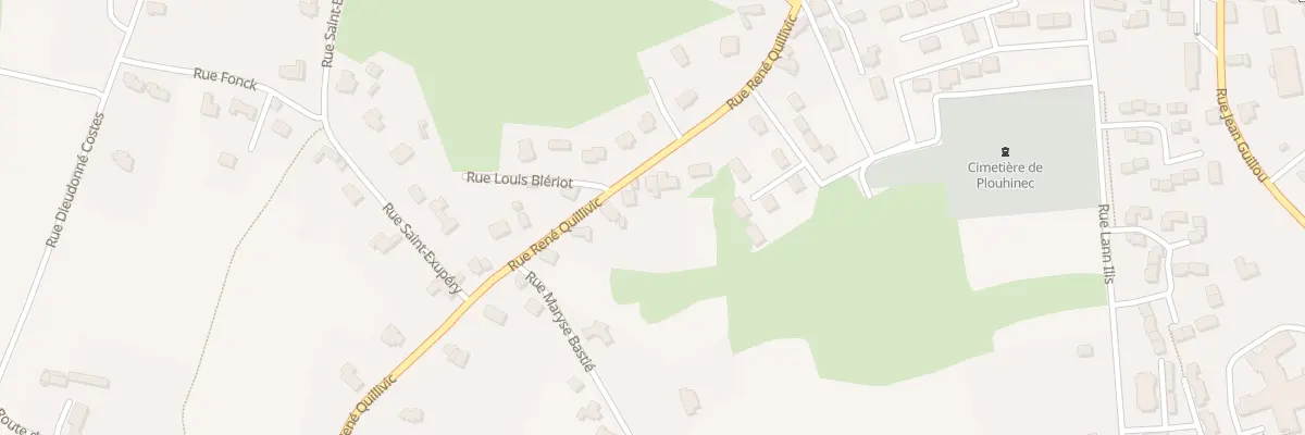Plan du 9 Rue Rene Quilivic à Plouhinec