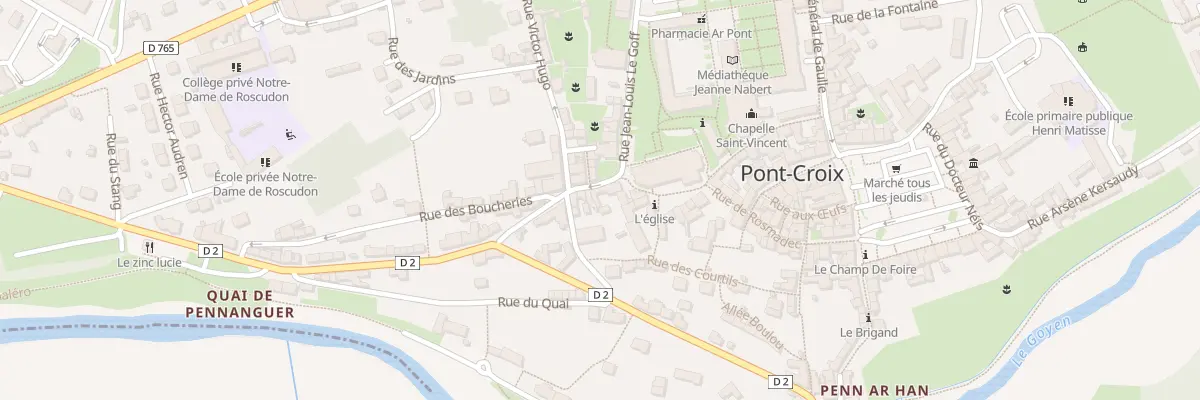 Plan du 3 Rue des Partisans à Pont-Croix