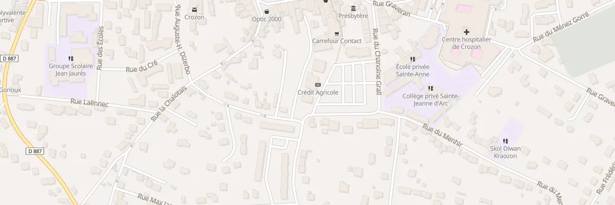 Plan du 17 Rue du Menhir à Crozon