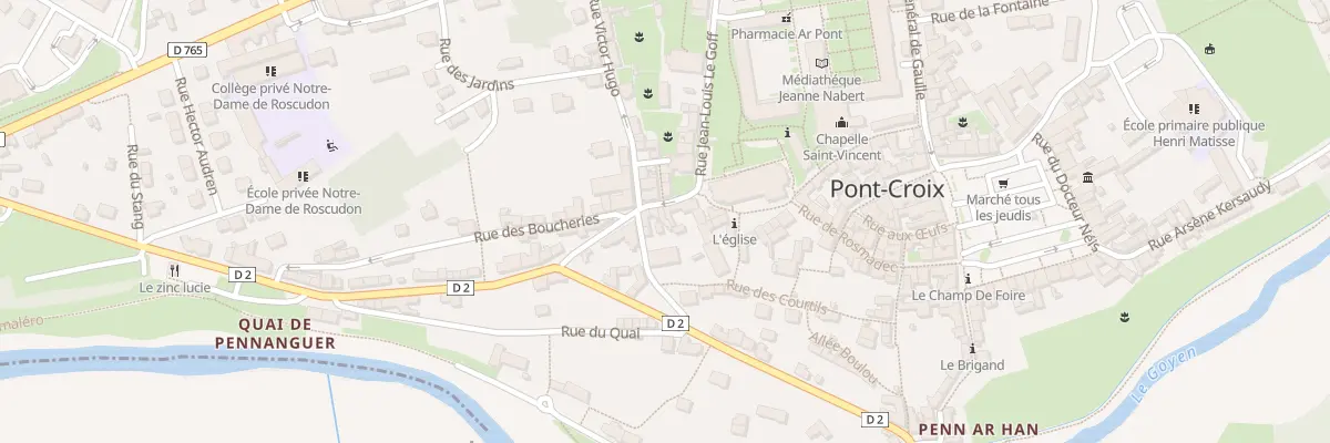 Plan du 5 Rue des Partisans à Pont-Croix
