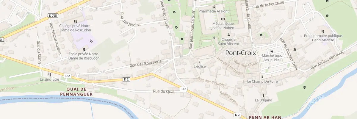 Plan du 7 Rue des Partisans à Pont-Croix